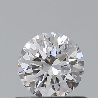 0.5 Carat Round D VVS1 EX IGI Natural Diamond