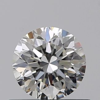 0.46 Carat Round H VS2 VG EX GIA Natural Diamond