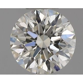 0.45 Carat Round H VVS2 EX IGI Natural Diamond