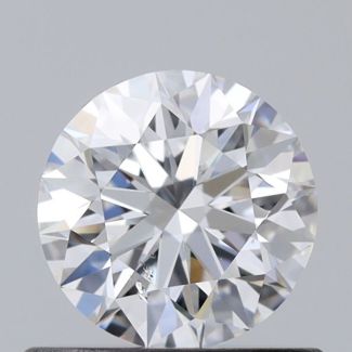 0.53 Carat Round D SI1 EX GIA Natural Diamond