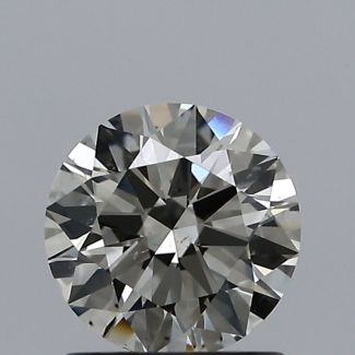 0.91 Carat Round K SI1 EX GIA Natural Diamond