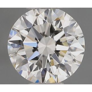 0.55 Carat Round H VVS2 EX IGI Natural Diamond