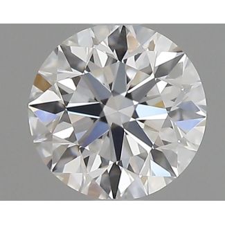 0.5 Carat Round E VVS2 EX GD GIA Natural Diamond