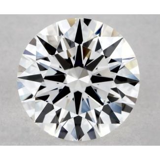 0.52 Carat Round F VVS2 EX GIA Natural Diamond