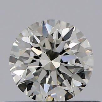 0.40 Carat Round J VVS1 GD EX GIA Natural Diamond