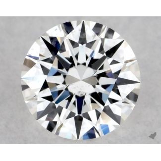 0.41 Carat Round F SI2 EX GIA Natural Diamond