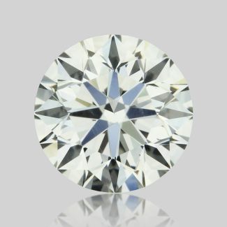 0.50 Carat Round I VVS1 EX GIA Natural Diamond