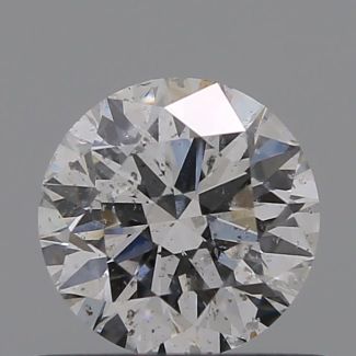 0.55 Carat Round D SI2 EX GIA Natural Diamond