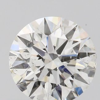 0.6 Carat Round H SI2 EX GIA Natural Diamond