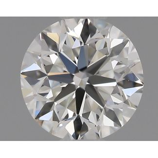 0.51 Carat Round G VVS2 VG EX GIA Natural Diamond