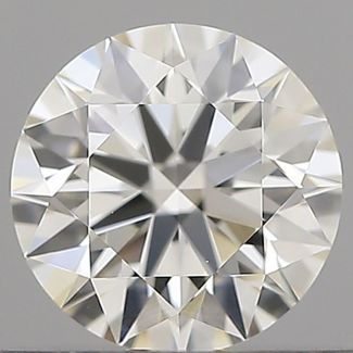 0.61 Carat Round H VVS2 EX IGI Natural Diamond