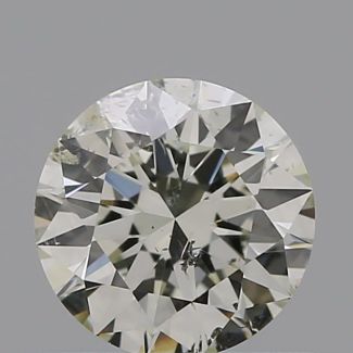 0.51 Carat Round K I1 EX GIA Natural Diamond