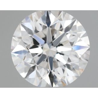 0.6 Carat Round D VVS1 EX VG GIA Natural Diamond