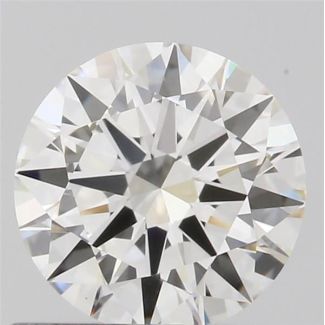 0.60 Carat Round H VVS2 EX GIA Natural Diamond