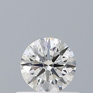 0.41 Carat Round H IF EX GIA Natural Diamond