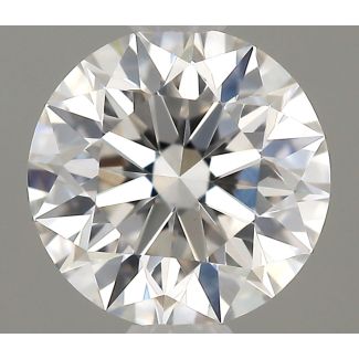 0.34 Carat Round D VVS2 EX GIA Natural Diamond