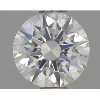 0.70 Carat Round H SI2 EX GIA Natural Diamond