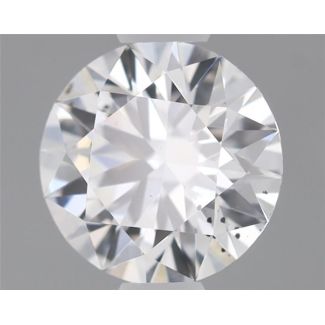 0.52 Carat Round E SI2 EX GIA Natural Diamond