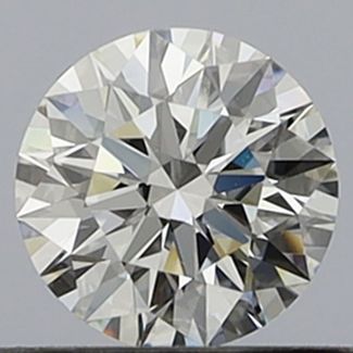 0.55 Carat Round F VVS1 EX GIA Natural Diamond