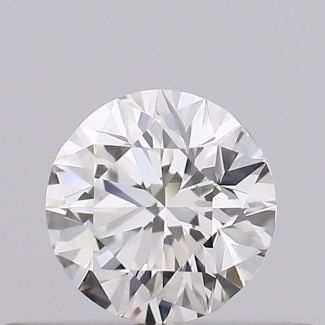 0.3 Carat Round H VVS2 EX VG GIA Natural Diamond