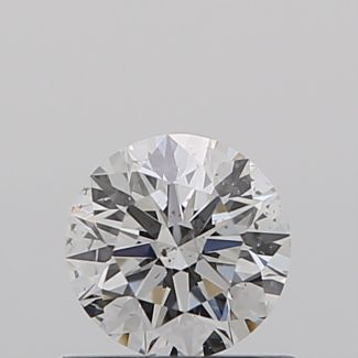 0.53 Carat Round F SI1 EX GIA Natural Diamond