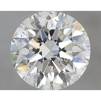 0.81 Carat Round H SI1 EX GIA Natural Diamond