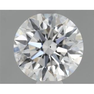 0.4 Carat Round F VS2 EX GIA Natural Diamond