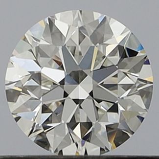 0.5 Carat Round F VVS1 EX GIA Natural Diamond