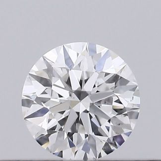 0.21 Carat Round D SI1 EX GIA Natural Diamond