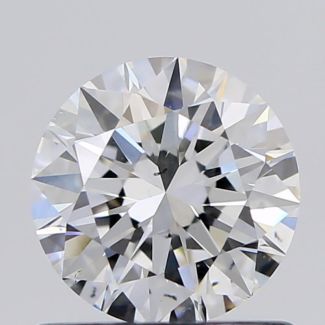 0.70 Carat Round E SI1 EX GIA Natural Diamond