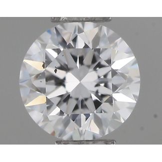 0.30 Carat Round D SI1 VG EX GIA Natural Diamond