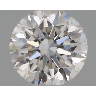 0.37 Carat Round H VVS2 EX GIA Natural Diamond