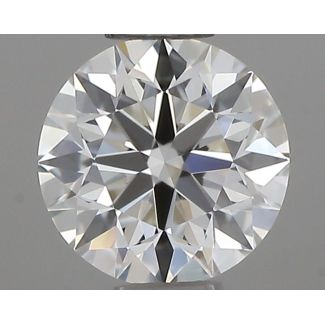 0.41 Carat Round H VVS1 EX IGI Natural Diamond