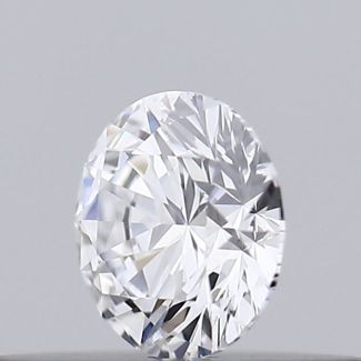 0.19 Carat Round D VVS2 EX GIA Natural Diamond