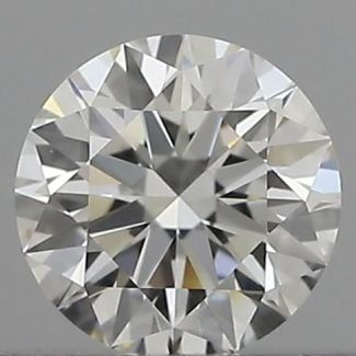 0.33 Carat Round H VVS2 EX IGI Natural Diamond