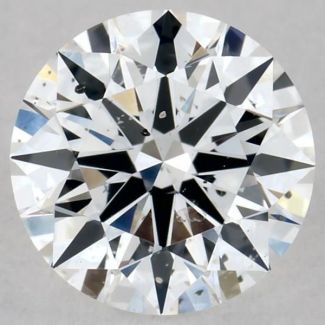 0.56 Carat Round E SI2 EX GIA Natural Diamond