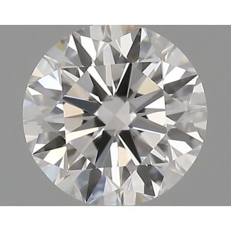 0.38 Carat Round E VVS1 EX GIA Natural Diamond