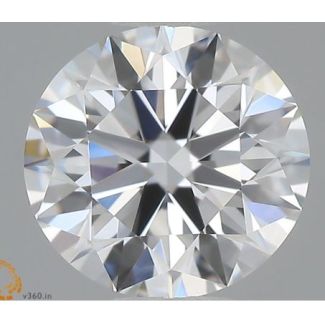 0.51 Carat Round E VVS2 EX GIA Natural Diamond