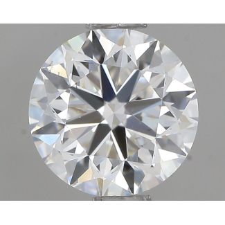 0.9 Carat Round F VS2 VG EX GIA Natural Diamond