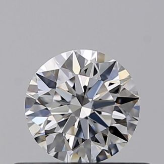 0.37 Carat Round E VVS1 EX GIA Natural Diamond