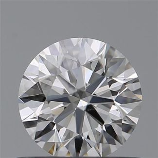 0.59 Carat Round H VS1 EX GIA Natural Diamond