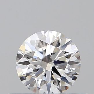 0.38 Carat Round D VVS1 EX VG GIA Natural Diamond