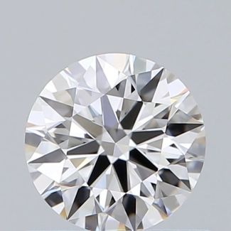 0.56 Carat Round E VVS2 EX GIA Natural Diamond