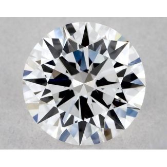 0.36 Carat Round D VVS2 EX VG GIA Natural Diamond