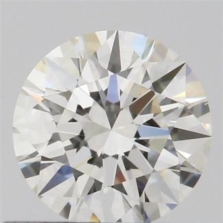 0.50 Carat Round H VVS2 EX GIA Natural Diamond