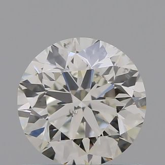 0.70 Carat Round K SI1 VG EX GIA Natural Diamond