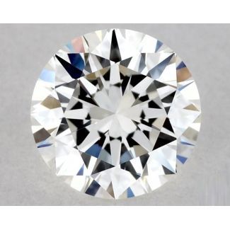 0.4 Carat Round H VVS2 EX GIA Natural Diamond