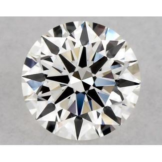 0.54 Carat Round H VVS2 EX GIA Natural Diamond