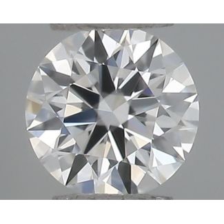 0.18 Carat Round E VVS2 EX GIA Natural Diamond