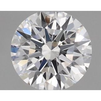 0.4 Carat Round E VVS2 EX GIA Natural Diamond